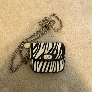 Banana Republic zebra coin purse/crossbody